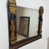 Art Deco style mirror in carved wood