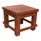 Old small Burmese teak workshop bedside table