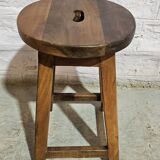 Burmese teak workshop stool