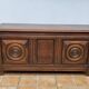 Basque bench chest in solid wood, 105 cm