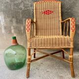 Vintage rattan armchair
