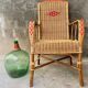 Vintage rattan armchair