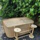 Rattan basket cradle