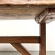 Table brutaliste en chêne du XIXème