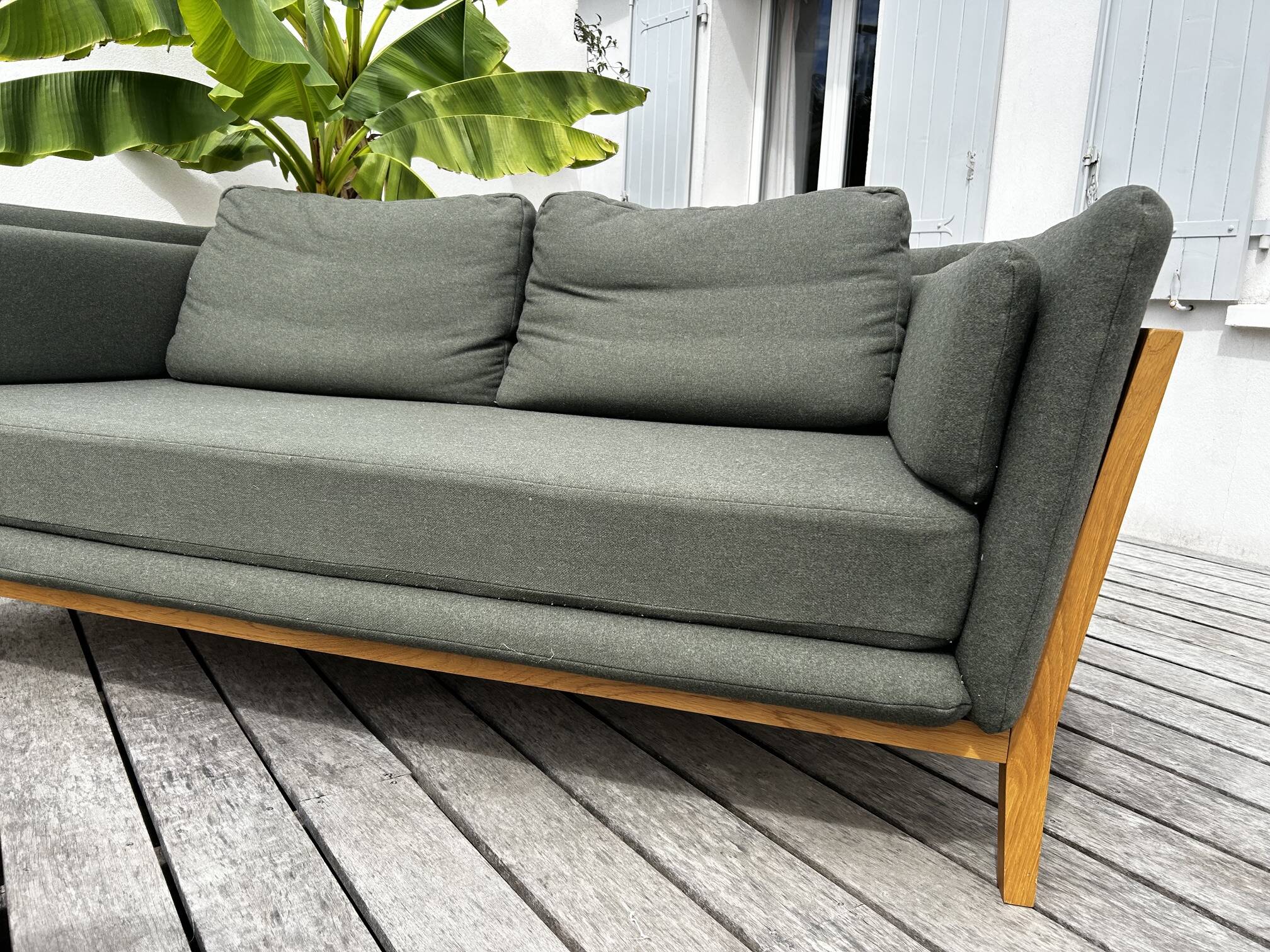 Habitat sofa (oak frame)