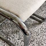Set of restored vintage chairs with "Luge" feet