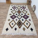 Handmade wool Berber rug 240 X 148 CM