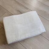 LM embroidered antique hemp sheet