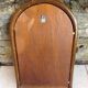 Arched rattan mirror with shelf/vintage 60s-70s