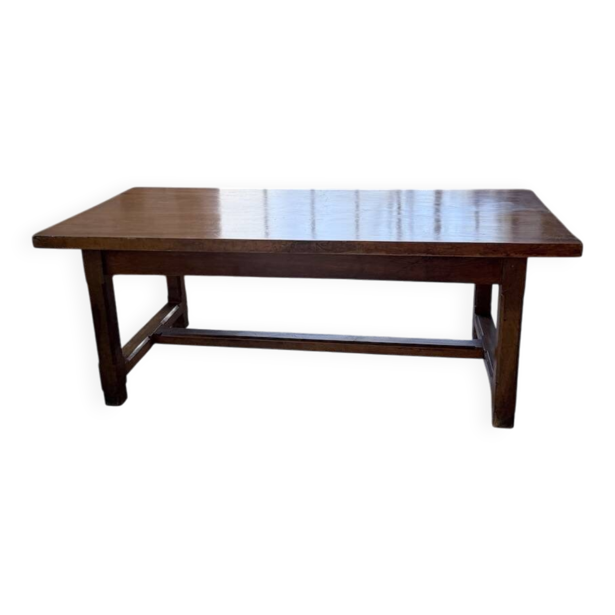 Rustic farmhouse table, solid oak, 2m