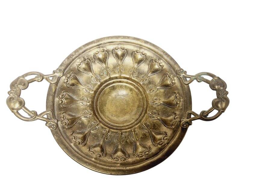 Art Nouveau fruit bowl on stand, Sweden, 1900s