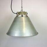 Grey Industrial Explosion Proof Lamp with Aluminium Shade from Zaos, 1970s
