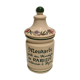 Pot mustard Parizot faience Digoin Sarguemine floral décor