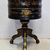 Napoleon III planter in blackened wood and gilded decorations, XIXth century