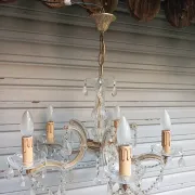 Very beautiful Venetian chandelier with 5 lights / complete and in working condition.