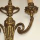 Large Vintage French Empire Style Bronze Double Wall Light With Urn Detail 4887
