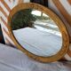 Miroir ovale doré Art Déco