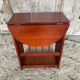 Antique Wooden Nightstand Side Table Folding Shelf Wine Magazine Rack