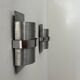 Pair of vintage wall lights, brushed metal and chrome, France 1970