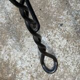 Set of 4 vintage wrought iron chairs from the 1940s.