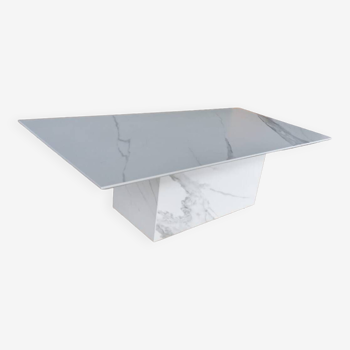 Table basse effet marbre en composite