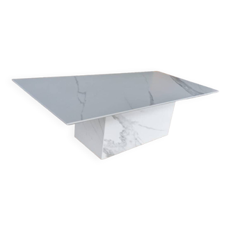 Composite marble effect coffee table