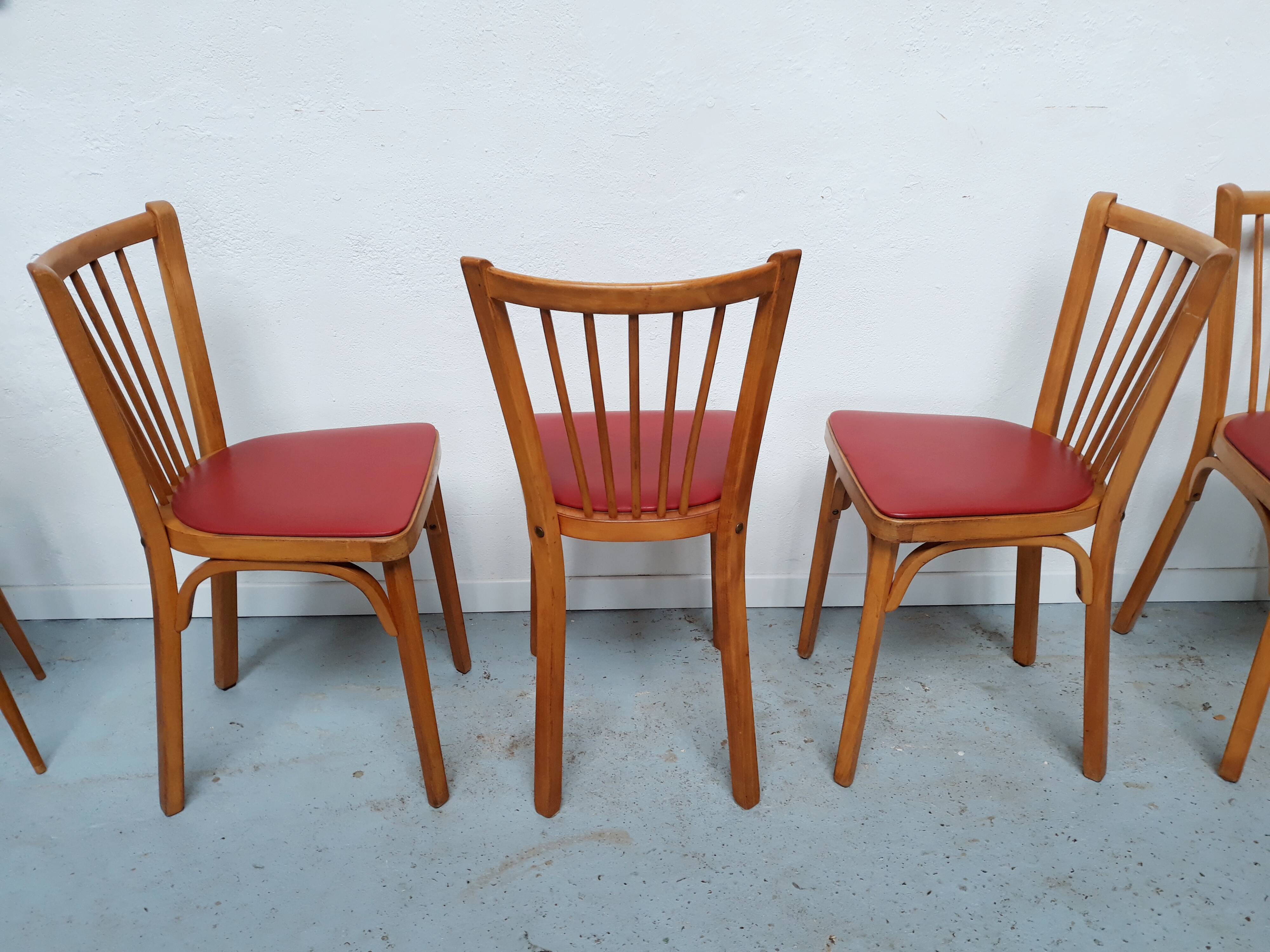 4 vintage bistro chairs Baumann