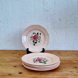 Set of 6 dessert plates Digoin Sarreguemines