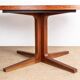 Very large Danish dining table in teak, oval and extendable, Dyrlund.