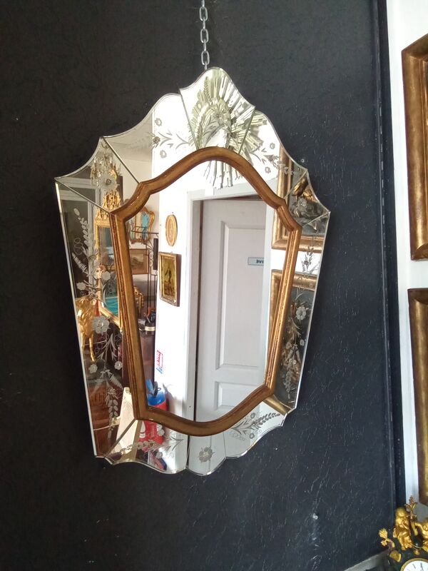 Miroir vénitien 84 X 62cm