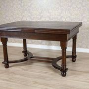 Early 20th Century Extendable Oak Dining Table, 1930s