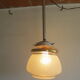 suspension vintage in frosted glass
