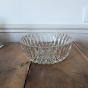 Cut glass salad bowl