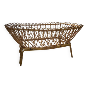 Berceau vintage en rotin