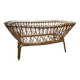 Vintage rattan cradle