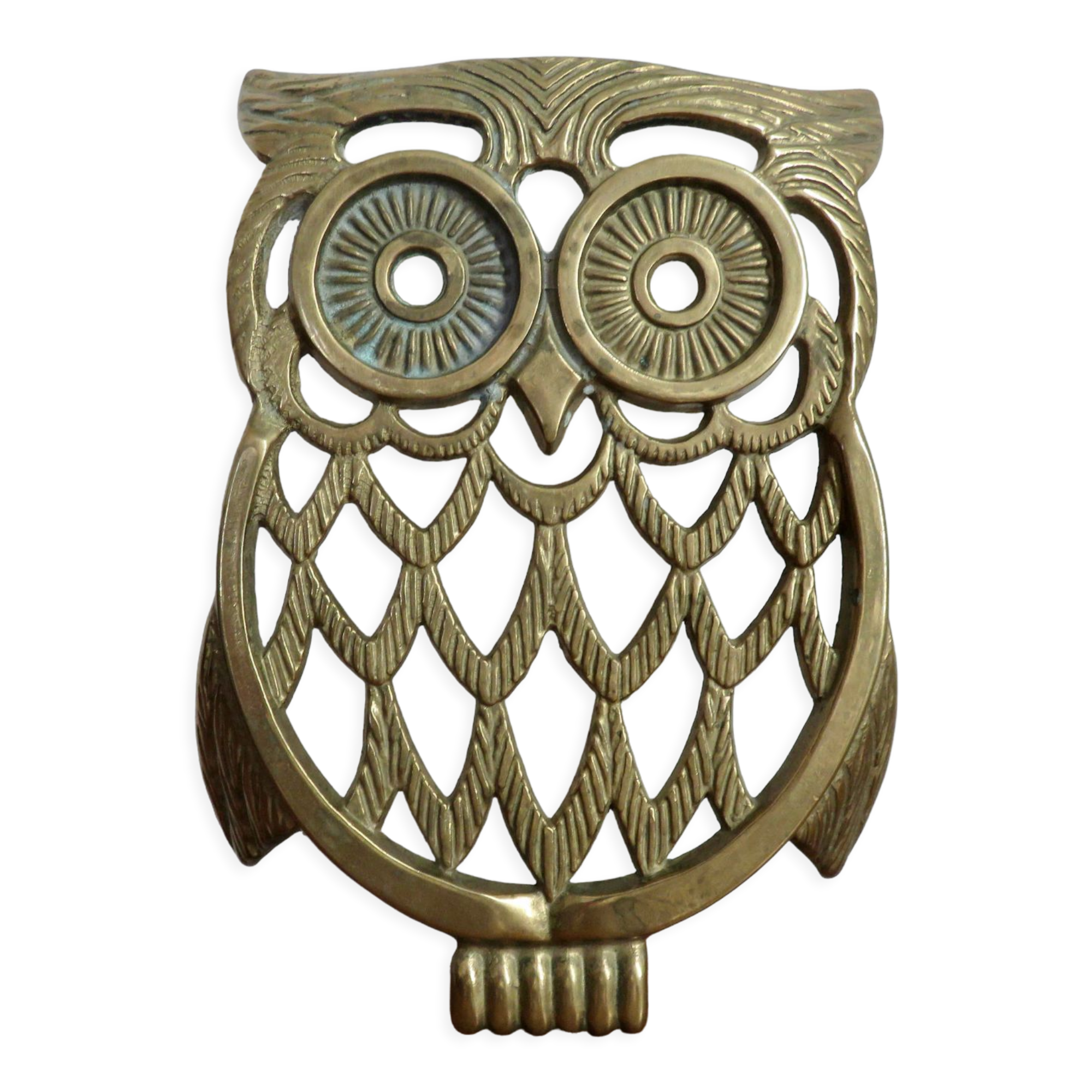 Brass trifle "hibou" in the 70s