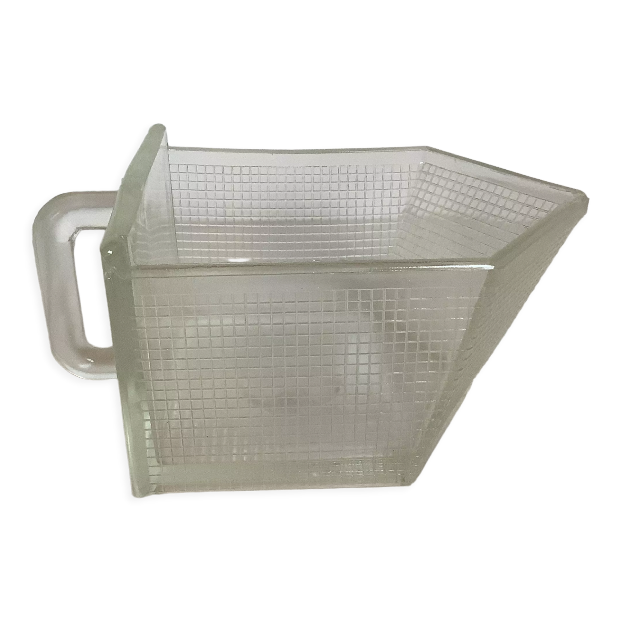 Old thick glass drawer tray