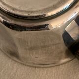 Luc Lanel silver metal and rosewood sugar for Christofle art deco