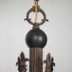 Vintage pendant light, empire brass pendant light, arrow pendant light