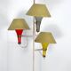 Lampadaire à trois bras du milieu du siècle par Stilux Milano. Italie des années 1950
