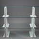 Carrara marble and glass library - 1970