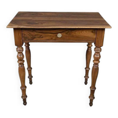 Petite table bureau en noyer, style Louis-Philippe – XIXe