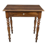 Petite table bureau en noyer, style Louis-Philippe – XIXe