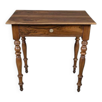 Petite table bureau en noyer, style Louis-Philippe – XIXe