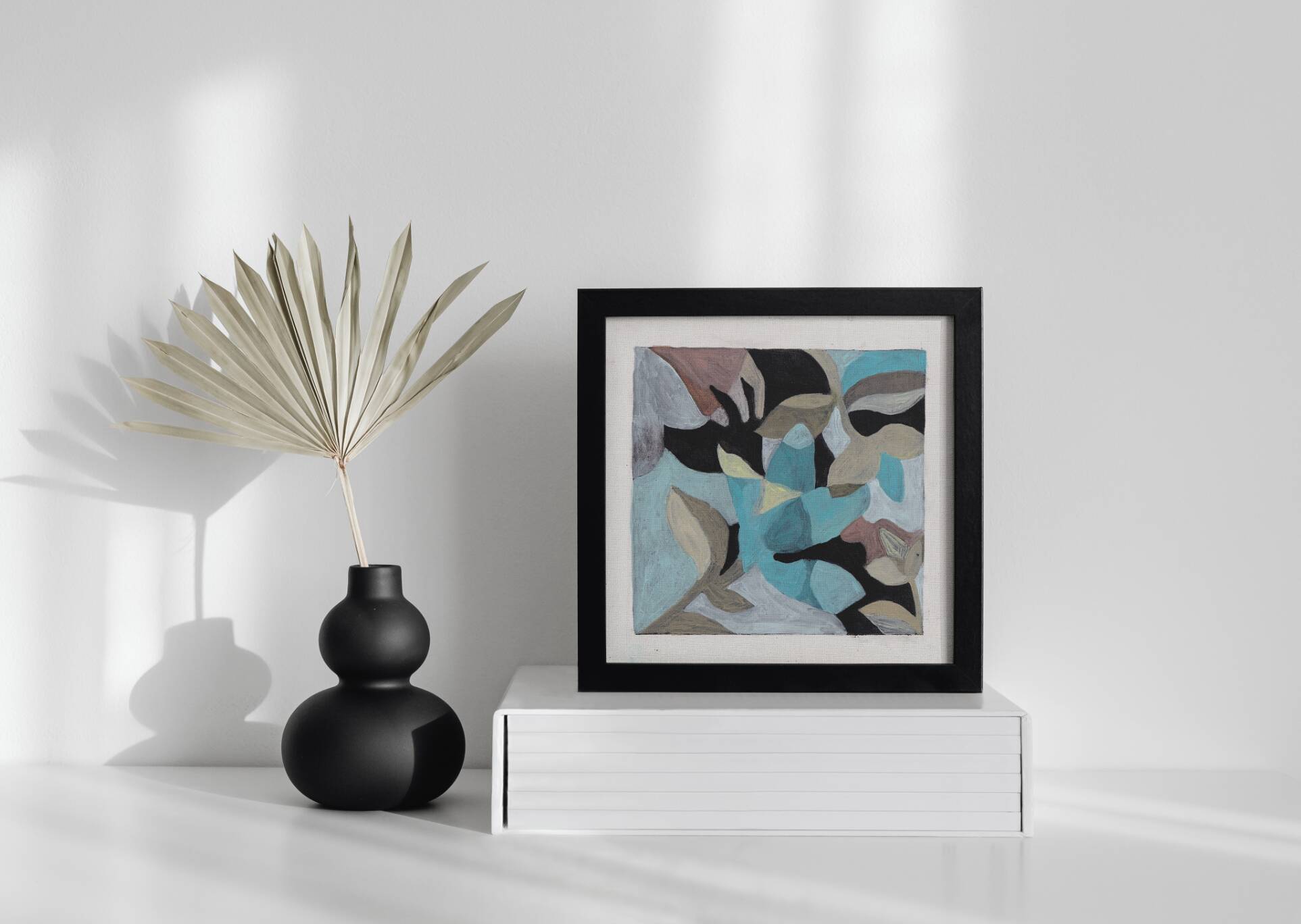 Blue Flower and Hand