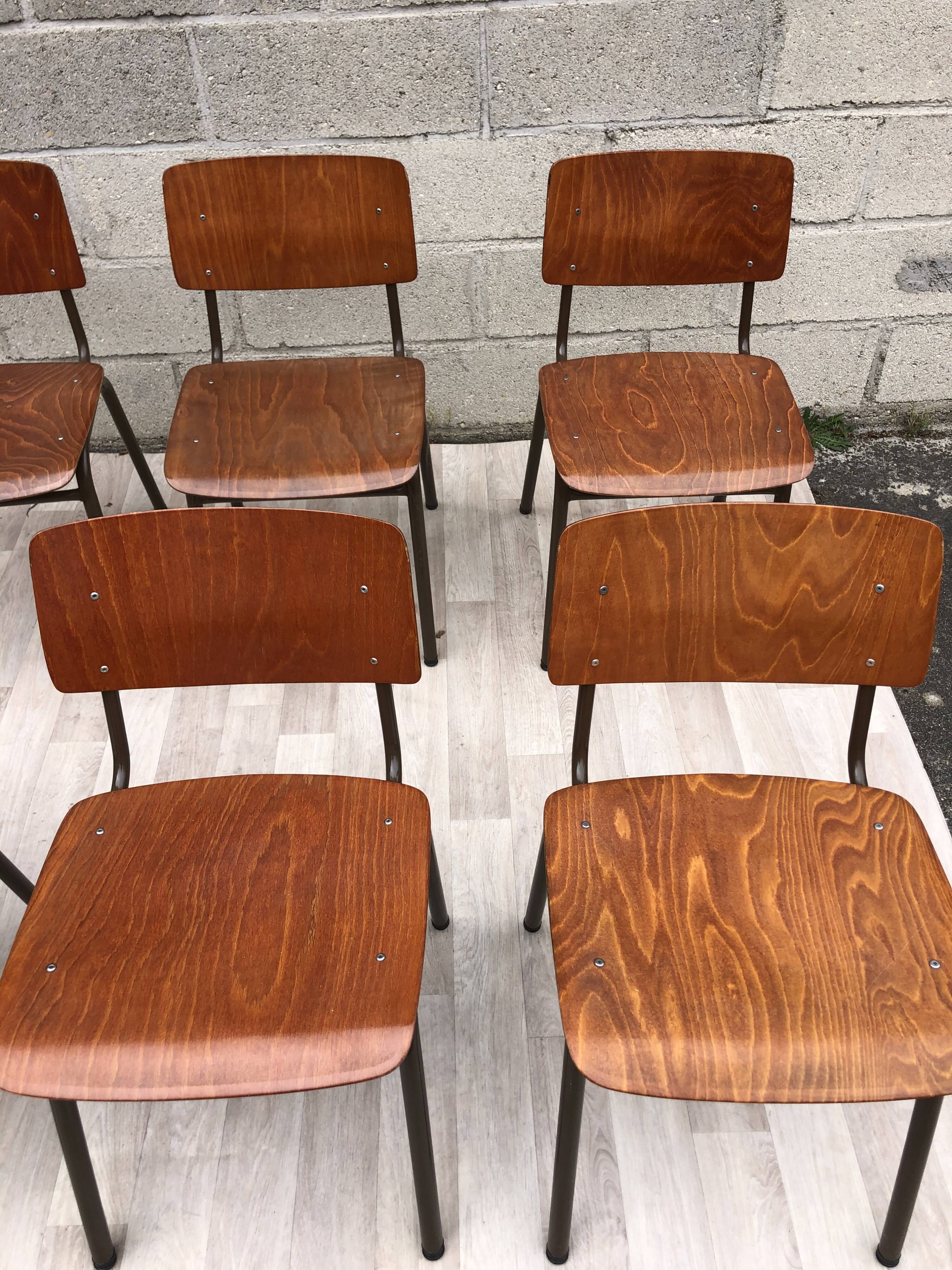 Lot of 6 vintage Marko 60s chairs