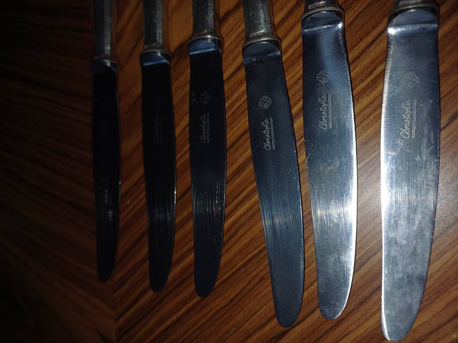6 Christofle knives model Boréal