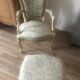 Fauteuil et son repose pieds style Louis XV