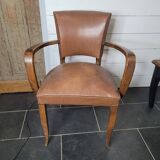 Bridge armchair in skai from the 60s