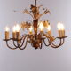 Italian hollywood regency chandelier 1960s
